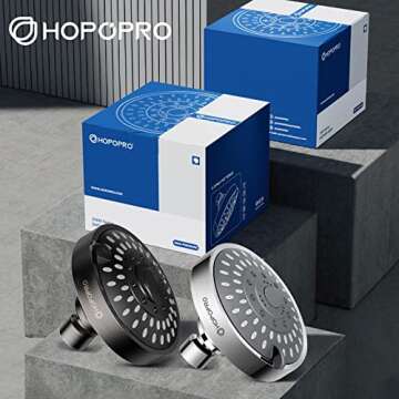 HOPOPRO 5-Mode High Pressure Shower Head for Spa-Like Experience