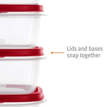 Rubbermaid 42-Piece Food Storage Containers BPA-Free Microwave Safe