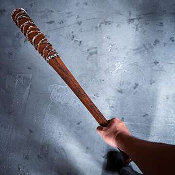 LALAPORT 36 Inch Walking Foam Bat with Barbed Wire for Replica, Costume, Cosplay, Halloween, LARP an...