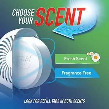 DampRid Reusable Moisture Absorber with Fresh Scent Drop-In Tab, Mess-Free, Spill-Resistant Design, Moisture & Odor Absorber for Fresher, Cleaner Air