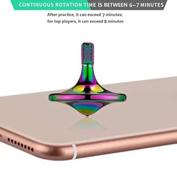 CHEETOP Precision Metal Spinning Top for Office Fun
