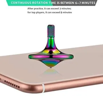CHEETOP Precision Metal Spinning Top for Office Fun