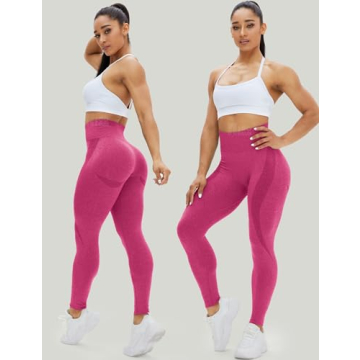 HIGORUN Women's High Waist Seamless Yoga Leggings