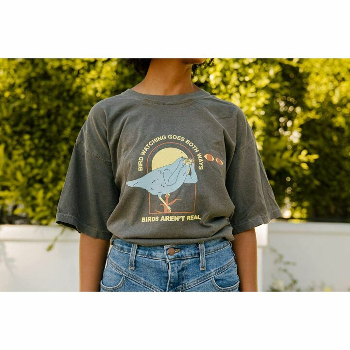 Birds Aren't Real Bird Watching T-Shirt for Enthusiasts