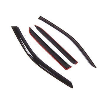 Tuningpros Window Visor for 2012-2015 Mercedes ML350 ML500, Smoke Tint