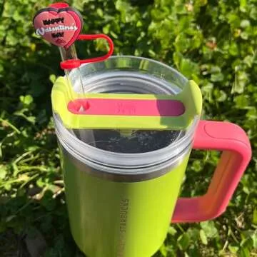 Charming Valentine’s Day Straw Covers for Couples