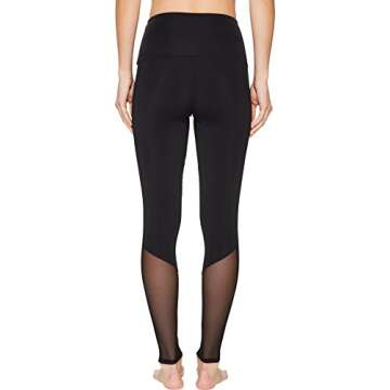 Onzie Women's Fierce Legging, Black Diamond mesh Combo, S/M
