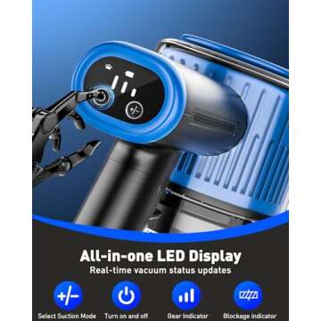 OIIWNS A27 Stick Vacuums & Electric Brooms, Blue