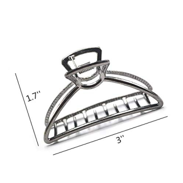 Stunning TANG SONG 4PCS Metal Hair Claw Clips for Thick Hair