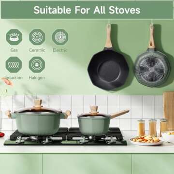 RealCool Non-Stick Cookware Set for All Stovetops