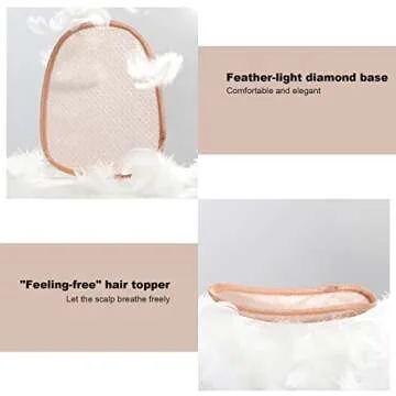 HAIRCUBE 100% Remy Hair Toppers with Bangs