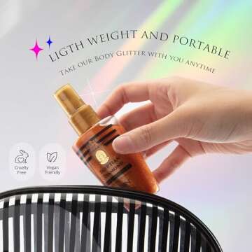 EBIN Egyptian Diamond Glitter Mist - Glamorous Shine in 2 Pack