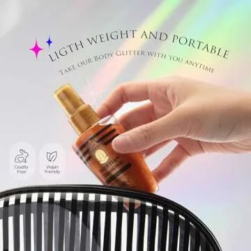 EBIN Egyptian Diamond Glitter Mist - Glamorous Shine in 2 Pack