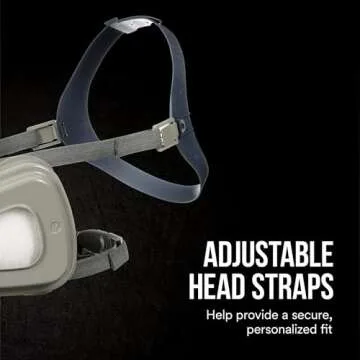 3M Professional Half Mask Organic Vapor, P95 Respirator with Cool Flow Valve, Reusable Respirator, Large