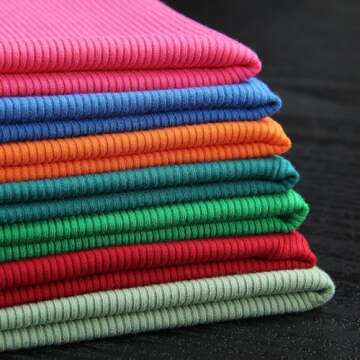 Roselux Womens Long Sleeve Stretch Crewneck Ribbed T-Shirt Fitted Casual Basic Tops(3922,Red-M)