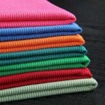 Roselux Womens Long Sleeve Stretch Crewneck Ribbed T-Shirt Fitted Casual Basic Tops(3922,Red-M)