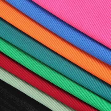 Roselux Womens Long Sleeve Stretch Crewneck Ribbed T-Shirt Fitted Casual Basic Tops(3922,Red-M)