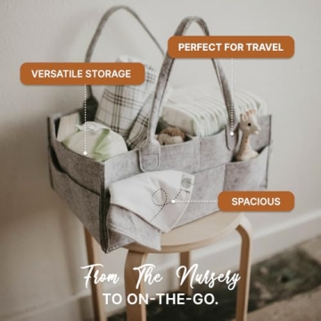 Parker Baby Diaper Caddy - Stylish Nursery Organizer