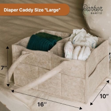 Parker Baby Diaper Caddy - Stylish Nursery Organizer