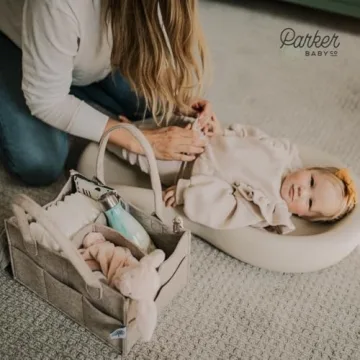 Parker Baby Diaper Caddy - Stylish Nursery Organizer