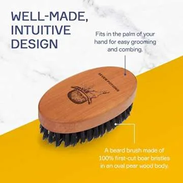 Seven Potions Beard Brush for Men with Boar Bristles