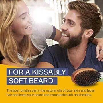 Seven Potions Beard Brush for Men with Boar Bristles