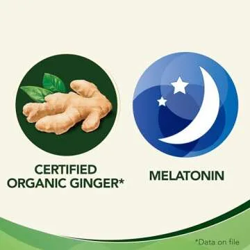 Gravol Natural Source Ginger Nighttime for Prevention and Treatment of Night time Nausea and Digestive Upset - 16 Tablets