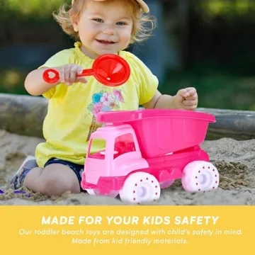 Top Race Beach Dump Truck - Complete Sand Toy Set for Kids