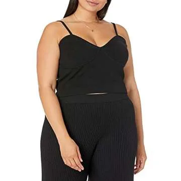 The Drop Women's Black Catalina Sweater Bralette