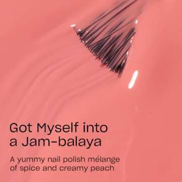 OPI Nail Lacquer Got Myself into a Jam-balaya | Opaque Soft Orange Crème Chip Resistant Nail Polish | Vegan, Fast Drying, Streak Free
