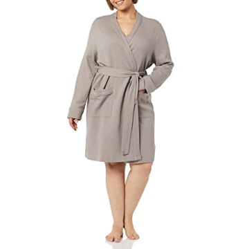 Amazon Essentials Lightweight Waffle Mid-Length Robe