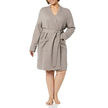 Amazon Essentials Lightweight Waffle Mid-Length Robe
