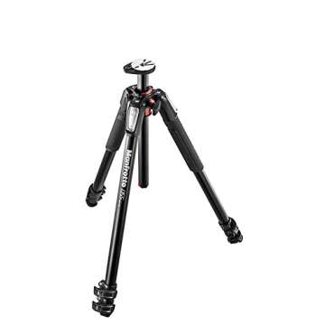 ZAYKIR Manfrotto MK055XPRO3-3W 055 Kit Aluminium 3-Section Horizontal Column Tripod with 3-Way Head and Two Quick Release Plates for The RC2 Rapid Connect Adapter