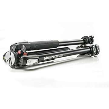 ZAYKIR Manfrotto MK055XPRO3-3W 055 Kit Aluminium 3-Section Horizontal Column Tripod with 3-Way Head and Two Quick Release Plates for The RC2 Rapid Connect Adapter