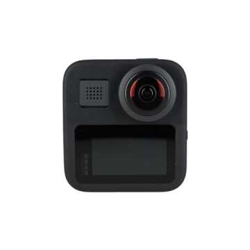 GoPro MAX Waterproof 360 + Traditional Camera with Touch Screen Spherical 5.6K30 HD Video 16.6MP 360 Photos 1080p Live Streaming Stabilization (Renewed)