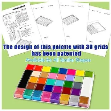 Vibrant CCbeauty 36 Color Face Body Paint Palette for Creatives