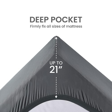 Cooling Queen Mattress Topper with Deep Pocket Design