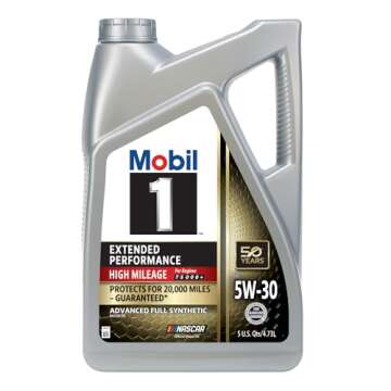 Mobil 1 Extended Performance High Mileage Full Synthetic Motor Oil 5W-30, 5 Quart
