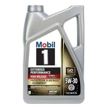 Mobil 1 Extended Performance High Mileage Full Synthetic Motor Oil 5W-30, 5 Quart