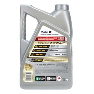 Mobil 1 High Mileage Full Synthetic Motor Oil 5W-30 - 5 Quart