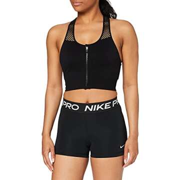 Nike Women's Pro 365 3in Shorts, Black/White, Small