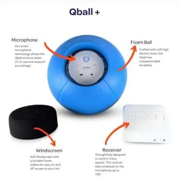 PEEQ Qball+ Throwable Wireless Microphone System with USB Functionality