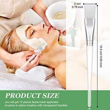 12-Piece Face-Mask Beauty Brush Set for Skincare Use