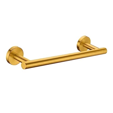 Modket 12 Inch Brushed Gold Towel Bar for Stylish Bathrooms