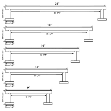 Modket 12 Inch Brushed Gold Towel Bar for Stylish Bathrooms