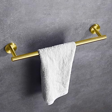 Modket 12 Inch Brushed Gold Towel Bar for Stylish Bathrooms