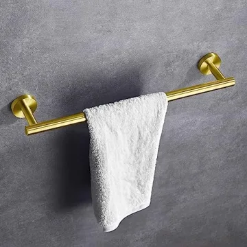 Modket 12 Inch Brushed Gold Towel Bar for Stylish Bathrooms