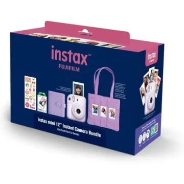 FUJIFILM Instax Mini 12 Holiday Bundle 2025 - Lilac Purple