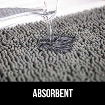 Gorilla Grip Ultra Absorbent Grippy Doormat for Muddy Dog Paws, Machine Washable Soak Stopper Rugs Cleaner Floors, Bed Mat for Dirty Dogs, Indoor Entrance Door Rug Pet Bed Mats 24x17 Beige Ivory