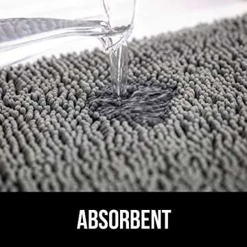 Gorilla Grip Ultra Absorbent Grippy Doormat for Muddy Dog Paws, Machine Washable Soak Stopper Rugs Cleaner Floors, Bed Mat for Dirty Dogs, Indoor Entrance Door Rug Pet Bed Mats 24x17 Beige Ivory